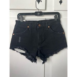 Wrangler Black Denim Shorts, size 27 (NWT)